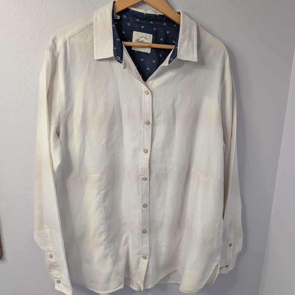 Jachs Girlfriend Button Front Shirt |‎ XXL | Light Shacket Shirt Jacket